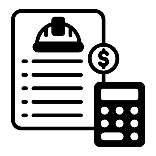 an estimate sheet icon showing that Quick Response Garage Door Services offers free, in-home estimates